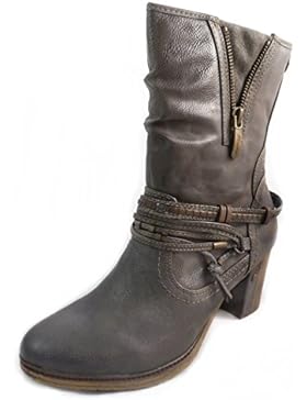Mustang, Damen Stiefel & Stiefeletten  Dunkelgrau
