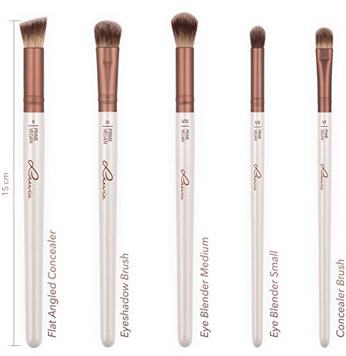 Luvia Cosmetics – Prime Vegan Make Up Pinselset mit 15 Schminkpinsel im Set – Vegane Kosmetikpinsel ideal als Geschenkidee oder als Muttertag Geschenk - 5