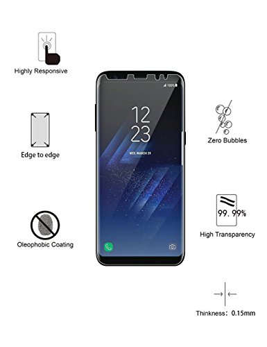Galaxy S8 Plus Schutzfolie [2 Stück][NICHT Panzerglas], Yootech Galaxy S8 Plus Displayschutzfolie Wet Applied Anti-Luftblasen für Samsung Galaxy S8 Plus HD[lebenslange Garantie][Galaxy S8+] - 2