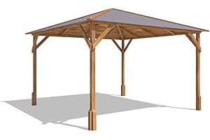 Dunster House Wooden Garden Gazebo 10' x 10' – Heavy-duty hot tub shelter with a robust design, perfect for outdoor relaxation, entertaining, and protection, Utopia 300