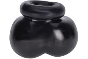 GOKSOY Anillo De Camilla De Bola De Silicona Para Hombres, La Configuración De Anillo Doble Es Más Firme Para Hombres