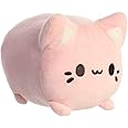 Aurora, 14273, Tasty Peach Strawberry Meowchi, 7In, Eco-friendly soft toy, Pink