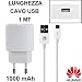Produktbild Travel Zubehör USB hw-050100e2 W + USB Kabel Länge 1 mt Original für Huawei Y560, P8 Lite Power 1000 mAh Farbe weiß bulk