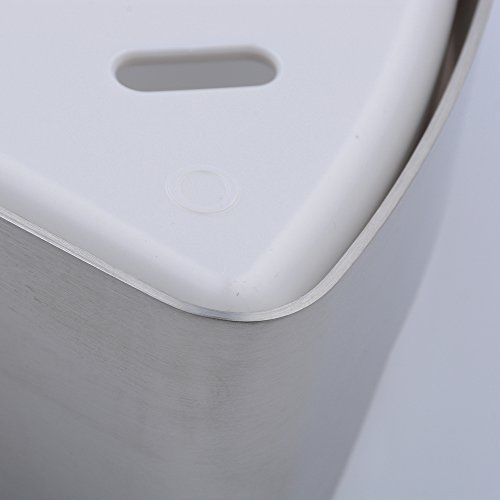 Beelee Eckablage Premium Edelstahl rostfrei+ABS, 22 x 6.5 cm, Gebürstetes Nickel - 5