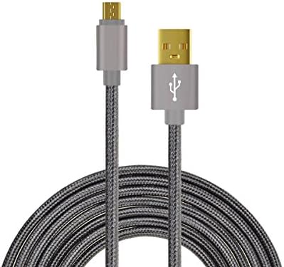 Micro USB Charger Cable, CIKOO 2M Long Nylon Braided Micro USB 2.0 Data Fast Charging Cable for Galaxy S7 S6 Edge S5 Note 5 Tab, LG, ZTE, Huawei Xiaomi Android Device