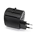 Produktbild TBS®2204 Universal Reiseadapter - International Travel AC Adapter for Power Plug - für Laptop-Smartphone, Tablets ..; - Alle Länder USA EU UK AUS 150 Ländern .. (Black)