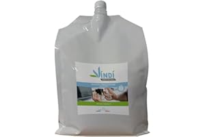 Vindi Désinfectant solution hydroalcoolique - Bidon-écorecharge de 5L - Fabrication Française - 76% d'alcool - Désinfection des mains et des surfaces - Virucide