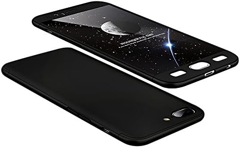 Cover for Oneplus 5, Luxury Black Frame SXUUXB Fashion Thin Style 360 Degree Full Body Protection 3 in 1 Combination Anti-Scratch Hard Plastic PC Shockproof Protective Case Cover for Oneplus 5, 5.5" + 1 x Free Bracket（Color Random)