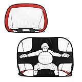 ⚽ HALTBARER POP UP TOR: hergestellt aus aus strapazierfähiger Oxford Tuch + Mesh + Flachstahldraht, extra robustes Material für eine längere Lebensdauer.