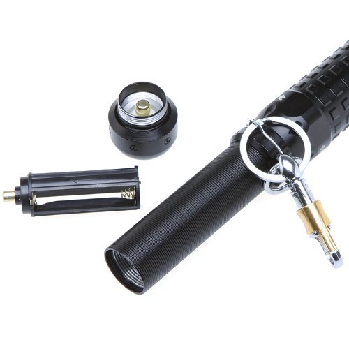 Gearmax® 500LM 3-Modus CREE XPE XRE Lange zoombare schwartze LED Taschenlampe für Selbstverteidigung Sicherheit Camping Radfahren - 4