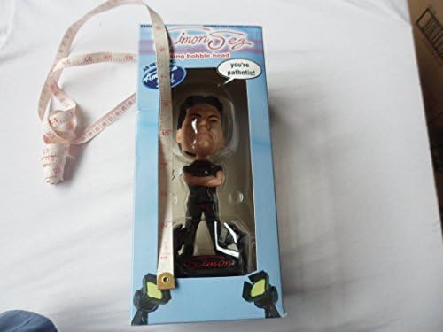 Simon Sez Talking Bobble Head About 7" inches tall Simon Cowell - The box is in poor condition