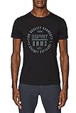 , , , , T-Shirts ESPRIT Herren 999EE2K800 T-Shirt, Schwarz (Black 001), X-Large (Herstellergröße: XL)