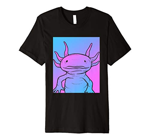 Vaporwave Zoo ShirtsVaporwave Axolotl Aesthetic T-Shirt - Pastel Goth Salamander