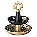Produktbild Deko Wohnzimmer Kreative Doppel Schmuckständer Metallschale Schminktisch Ring Schmuck Uhrenspeicher Desktop Dekorative Ornamente (Size : S)