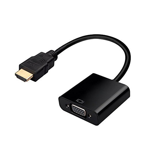 Dland Golden-¨¹berzogenes HDMI-auf-VGA-Kabel-Adapter f¨¹r PC Laptop HD DVD, Raspberry Pi, 1080p-Unterst¨¹tzung