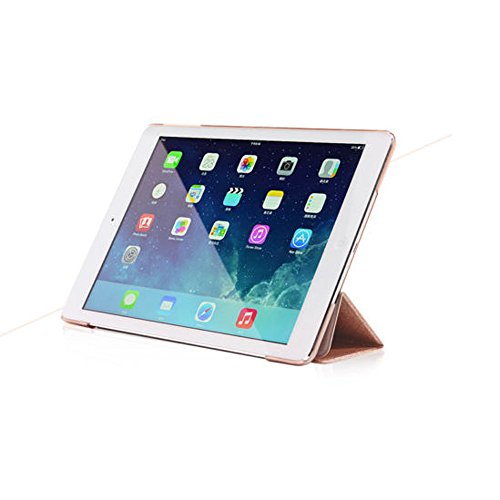 für Apple ipad mini 1 / mini 2 Ledertasche Case Hülle – Yihya Ultra Slim PU Leder Klappbar Cover Kunstleder Schutzhülle mit Standfunktion und Auto Sleep / Wake Up + Displayschutzfolie & Stift – Gold - 6