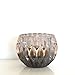 Produktbild Cor Mulder Glas-Kugelteelicht Motiv KATZENAUGE, smoke, H ca. 10 cm | CM-31544-KA | 4260353198465