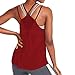 Produktbild Damen Rückenfrei Yoga Weste, LeeMon Frauen Yoga reizvolle Activewear-Maschen-rückenfreie Fitness Racerback Trägershirts Hemden