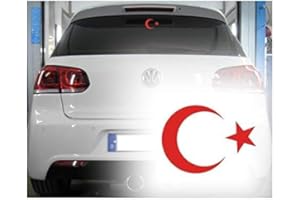 alternatif - Autoaufkleber Ay Yildiz Bayrak Osmanli Türkiye Istanbul Tugra Türkei AY YILDIZ (Rot)