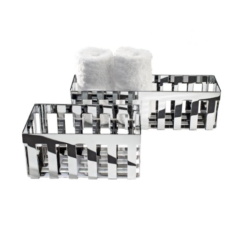 DW 355 Gästetuchkörbchen chrom / 30,5 x 9,5 cm, h 9,5 cm