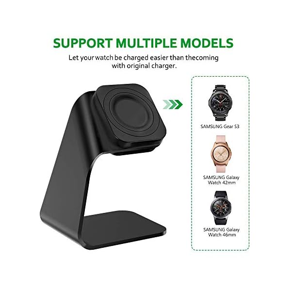 CAVN Ladegerät Kompatibel mit Samsung Galaxy Watch 46mm /42mm /Gear S3 Induktive Ladestation, (150cm/4.9ft) Ersatz USB Aluminium Ladekabel Schnellladegerät Lade Dock für Galaxy Watch/Gear S3 – Bild 3