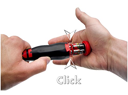 Würth Ratschen-Magazin-Schraubendreher mit praktischem Bit Magazin Bit Magazin im Griff inkl. 12 Bits für für Holz / Bau - 5