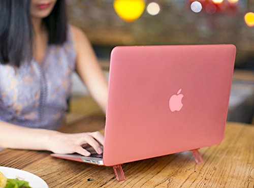 Beatunes Patentierte 2-in-1 Ultra Slim Mattierte Hartschale Schutzh  lle mit Faltbarem St  nder f  r MacBook Air 13 3   Nur f  r A1369   A1466   MC-A7