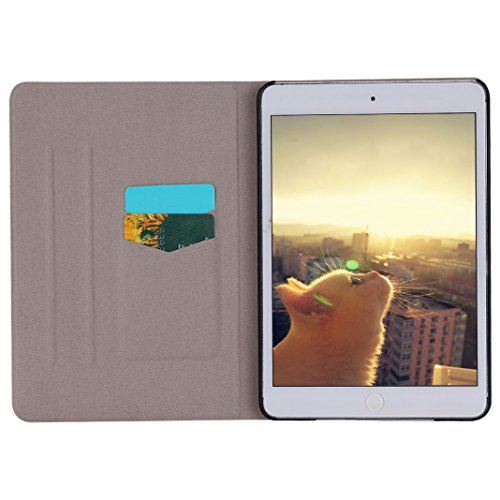 iPad Mini 1 2 3 Hülse Case, iPad Mini 1 2 3 Hülle Bumper HuaForCity® ipad Mini 1 2 3 Hülse Schutz Fall PU Leder innere TPU Mappen Abdeckung in Buch Art Mit Standfunktion Kartenschlitz Magnetverschluss Flip Halter Brieftasche Deckel mit 3 Slot-Karten Protection Shell PU Leather Inner TPU Cover Portfolios in Book Style With Stand function Magnetic Closure Flip Wallet Case With 3 Cards Slot for ipad Mini 1 2 3 - 6
