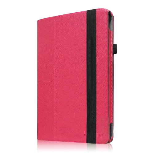 [Eckenschutz] Fintie Microsoft Surface Pro / Pro 2 hülle Case Tasche Schutzhülle Etui – Hochwertige Kunstleder Slim Fit Stand Cover mit Stylus-Halterung für Microsoft Surface Pro / Pro 2 10.6″ Zoll Tablet, Magenta - 9