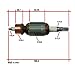 Produktbild Blaufaust® Anker Rotor für Bosch GSH 4, GBH 5 DCE, GSH 5 CE, GBH 38, PBH 380, BMH 40, MH 12 DE