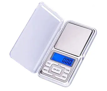 BidMerit Choice Mini Pocket Weight Scale Digital LCD Small Weighing Machine with Auto Calibration, Tare Full Capacity, Operational Temp for Gold Jewellery Chem Kitchen, 10-30 Degree (200/0.01 g)