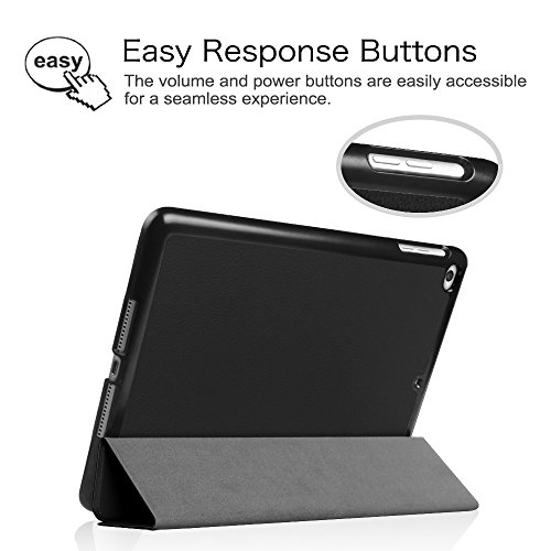 Fintie iPad Air 2 Hülle – Ultradünn Superleicht Smart Cover Schutzhülle Tasche Case mit Ständer und Auto Sleep / Wake Funktion für Apple iPad Air 2 (iPad 6 6th Generation), Schwarz - 7
