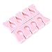 Toe and Fingers Separators - TOOGOO(R)A Pair of Toe and Fingers Separators tires for Manicure Pedicure - Light Pink
