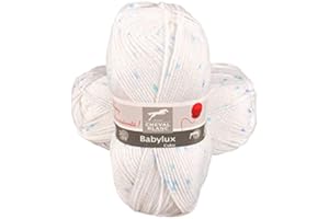Laines Cheval Blanc - BABYLUX COLOR fil à tricoter layette 50g 100% acrylique - Idéale pour le tricot bébé