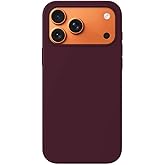 Lavderuar iPhone 17 Pro ile Uyumlu İ&ccedil;i Kadife Lansman Silikon Kılıf &ndash; Kamera Korumalı, Darbe Emici, Premium Yumuşak Kapak Bor