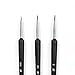 3-pcs Set Fine Detail Nail Art Pen Brush Size 0 00 000 Dotting Drawing Painting for Acrylic French Gel Fingernail Toenail Tips Pattern Design