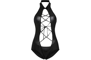 SNOMYRS Seksowna bielizna dla kobiet krzyż ramiączka trykot, jednoczęściowe body topy