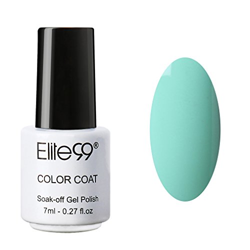 Elite99 7ml UV Gel Soak Off Nail Polish Color Varnish Nail Art Manicure Light Mint Green (1594)