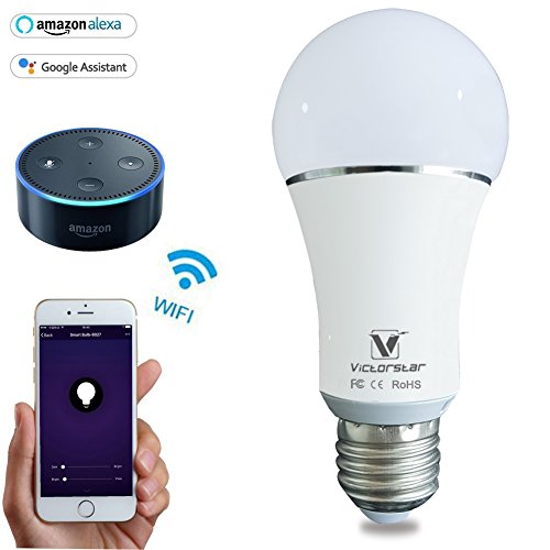 WiFi Lampadina Alexa LED Leggero - Senza Fili Multicolori Dimmerabile Lampada Funziona con Alexa, iOS, Android per App, Controllo del Gruppo, Scena, Luce del Sole e Timer, E27, 5W