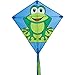 Produktbild Invento 100119 - Eddy Funny Frog Kinderdrachen Einleiner, Ab 5 Jahren, 68 x 68 cm und 2 m Drachenschwanz Ripstop-Polyester 2-5 Beaufort
