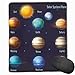 Produktbild Mouse Mat Stitched Edges, Solar System Planets And The Sun Pictograms Set Astronomical Colorful Design,Gaming Mouse Pad Non-Slip Rubber Base