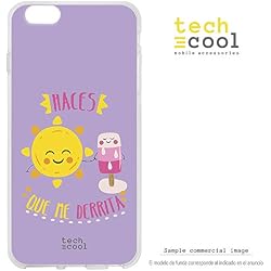 Funnytech® Funda Silicona para BQ Aquaris U/U Lite [Carcasa Flexible Ultra Slim Gran Resistencia ] Frase La opinión es Tuya. Fondo Rosa