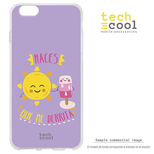 Funnytech® Funda Silicona para BQ Aquaris U/U Lite [Carcasa Flexible Ultra Slim Gran Resistencia ] Frase La opinión es Tuya. Fondo Rosa