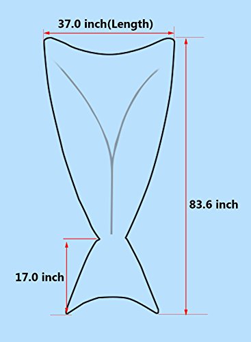 iEFiEL Meerjungfrau Fischschwanz Flosse Kuscheldecke Kuschelige Decken Handgemachte Gestrickte Sofadecke Tagesdecke Blanket Kostüm Decke Für Kinder Erwachsene (Erwachsene Größe, Azurblau) - 2
