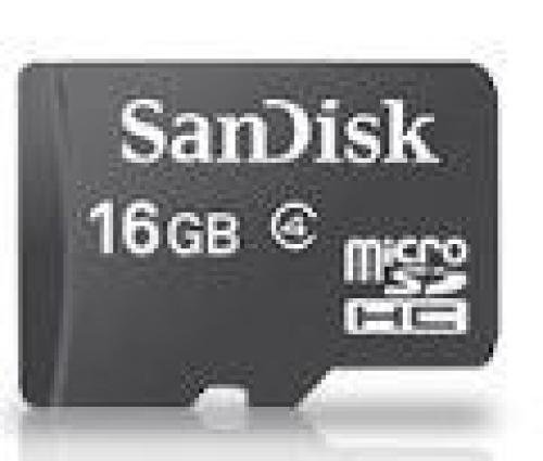 Preisvergleich Produktbild 1x SDSDQM-016G-B35A SanDisk Micro SDHC Card 16GB + Adapter