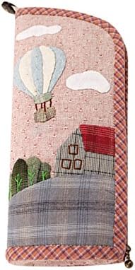 Pen Case Pen Holder Bag Fun Sewing Craft Kit Cute Craft Project DIY Sewing Kit (Pink)