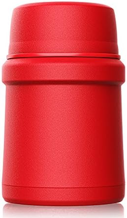 XRXY Stainless Steel Mini Smoldering Pot / Creative Food Beaker / Portable Insulation Lunch Box 500ml ( Color : Red )
