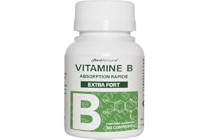 HERBAMOUR VITAMINE B EXTRA FORTE | 365 Comprimés (Stock Pour 12 Mois) | Complexe de Vitamine B Avec Vitamine B1, B2, B3, B5, B6, B12, Avec Biotine, Acide Folique Et Vitamine B12