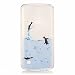 Produktbild JINCHANGWU LG K8 Strass Weich TPU Hülle Schutzhülle Rahmen Transparent soft Silikon Handyhülle Flexible Slim Back Case Full Body Cover Dünn Handytasche Portect Schlank Glatt Schale Thin Protective Shell Gel Beliebte Marken Nette Pinguine