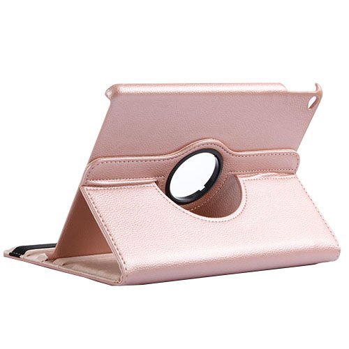 WindTeco Neu iPad 9.7 Zoll 2017 / iPad Air 2 / iPad Air Hülle – 360 Grad Rotierende Stand Smart Cover Case Schutzhülle Tasche Etui mit Auto Schlaf / Wach Funktion für Apple New iPad 9.7 inch 2017 Modell / iPad Air 2 2014 Modell / iPad Air 2013 Modell Tablet, Rosa - 5